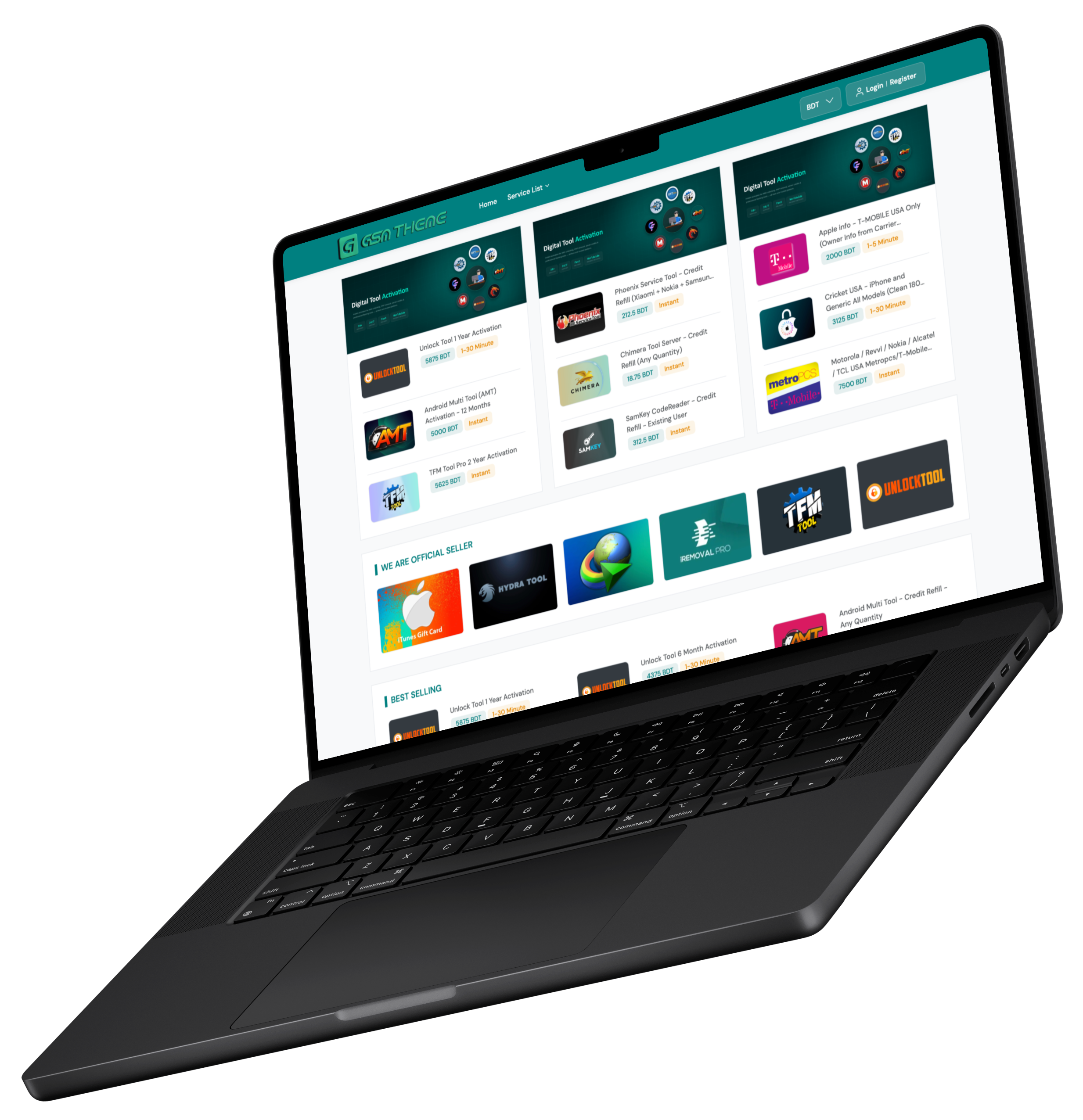 GSM Theme Dashboard